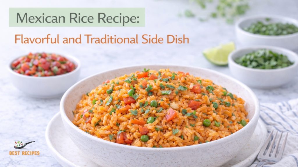 Mexican Rice Recipe: Authentic and Flavorful Side Dish Traditional Mexican rice with tomatoes and herbs