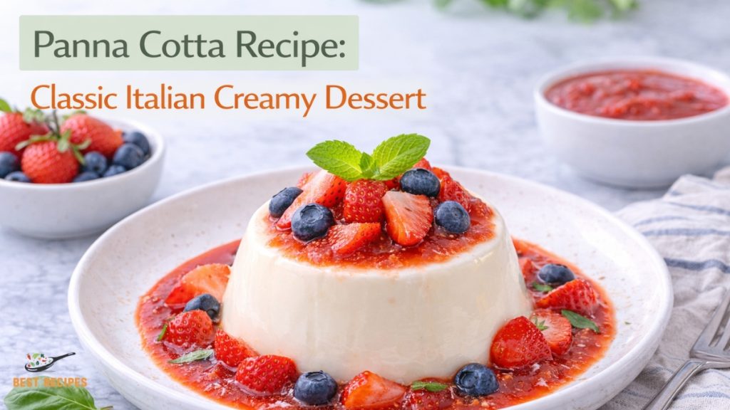 Panna Cotta Recipe: Classic Italian Cream Dessert Classic panna cotta dessert with berry topping